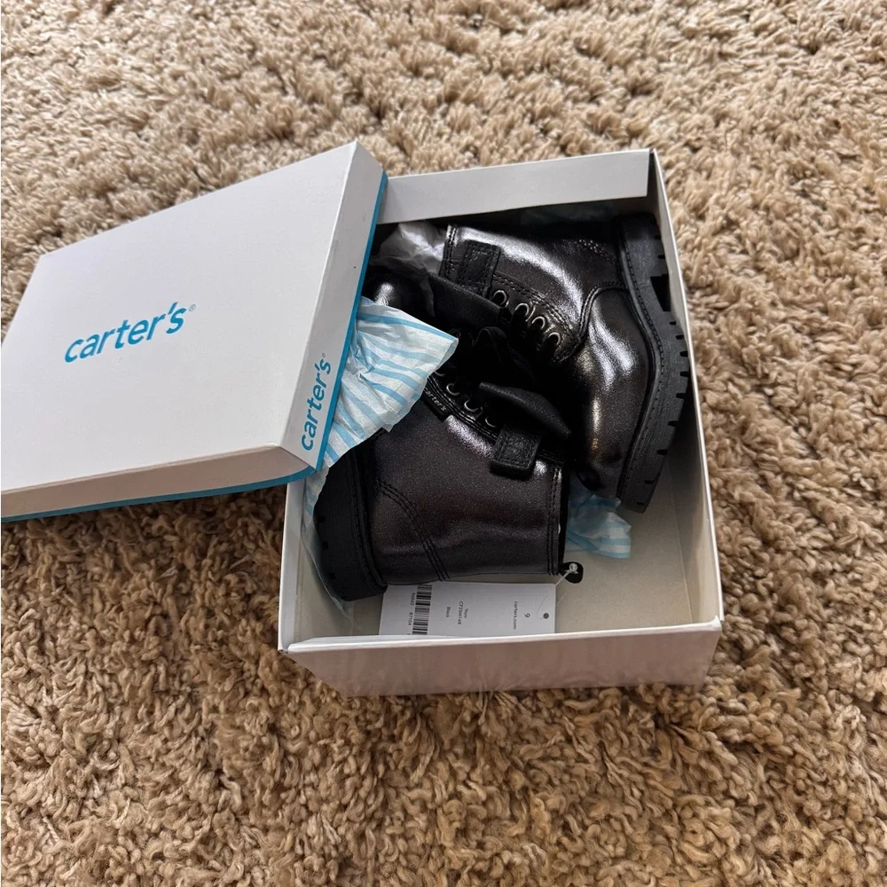 Carter's Yoyo Toddler Girls Boots With Bow Accent. NWB - Picture 4 of 10